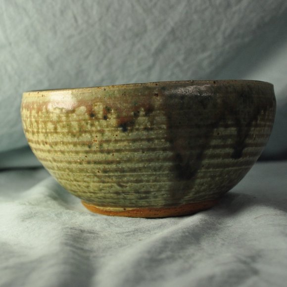 26 oz green 2018 empty bowls project artisan clay bowl (w1339) - Picture 3 of 9